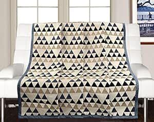 SARAL HOME EASY LIVING Saral Home Chenille 3 Seater Sofa Cover Throw ...