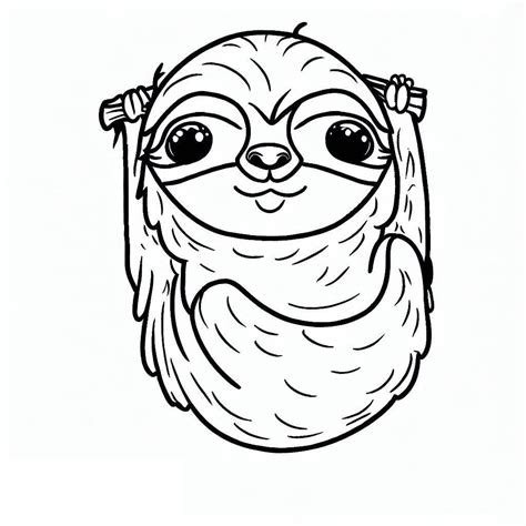Image result for Sloth Coloring Pages