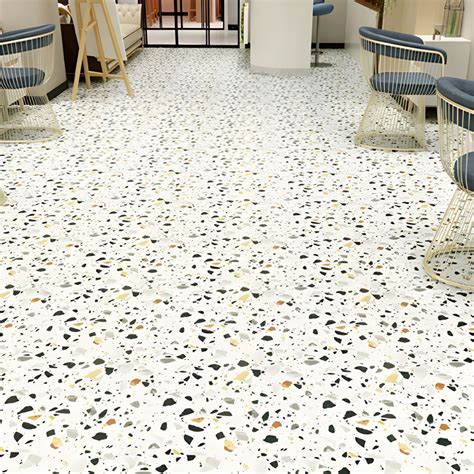 Smooth PVC Flooring Peel and Stick Waterproof Square Vinyl Flooring ...