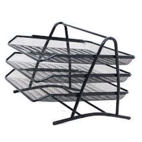 EASYDEX 3 Tier Mesh Metal Desk Organizer File Rack Letter Tray A4 ...