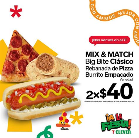 En 7-Eleven pizza, hot dog o burrito a 2x$40