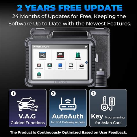 Buy TOPDON Phoenix Plus ECU Coding Scan Tool, Car Diagnostic ...