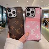 Louis Vuitton Phone Case Card Holder Fashion Leather for iPhone