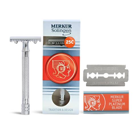 MERKUR Classic MK-25C, 3-PieceRazor Double Edge Safety Razor : Amazon ...