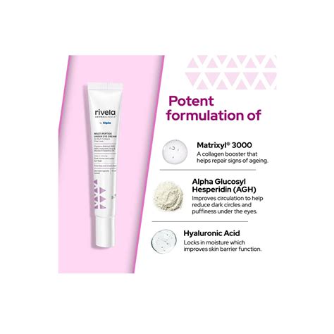 Rivela Dermascience Multi-Peptide Under Eye Cream 15ml