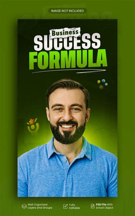 Business success formula facebook and instagram story template ...