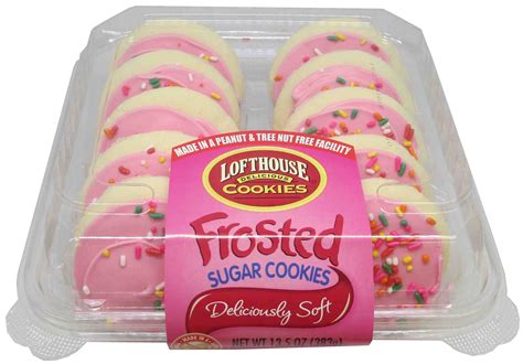 Lofthouse Soft Sugar Cookies, Pink Frosted with Sprinkles, 1.35 Oz - 15 ...