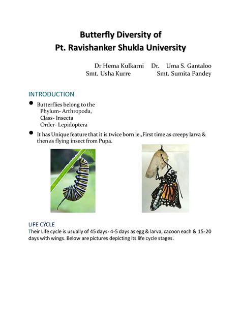 Butterfly diversity of prsu | DOCX