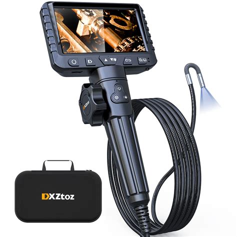 Two-Way Articulating Endoscope, DXZtoz Borescope Inspection Camera with ...