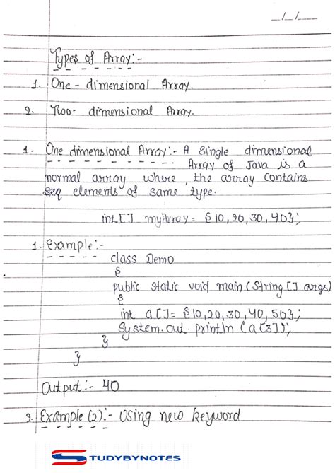 1D Array Structure in Java 的图像结果