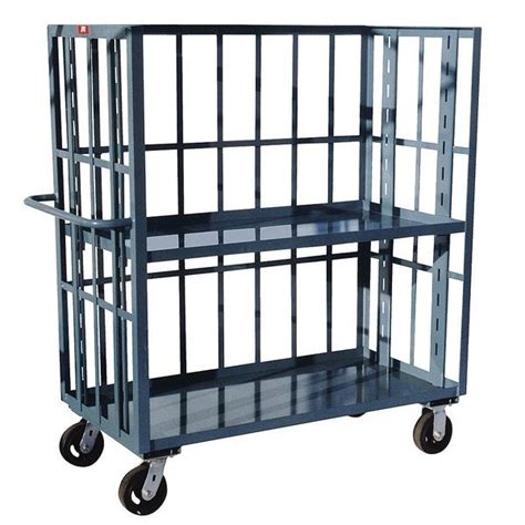 Jamco Steel Single-Side-Access Slat-Wall Metal Stock Truck, Flat, 2 ...