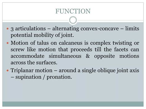 Ankle & foot biomechanics | PPTX