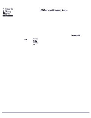 Lcra Environmental Laboratory Services - Fill Online, Printable ...