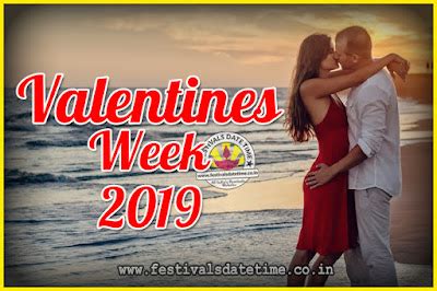 2019 Valentine Week List : 2019 Valentine Week Schedule, Hug Day, Kiss ...