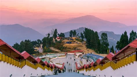 View of Skywalk with beautiful valley from the top of The Chenrezig ...