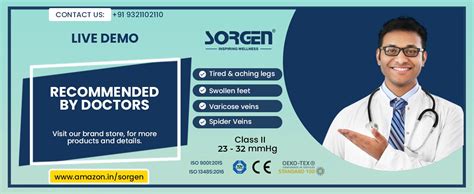 Sorgen Class II Classique Lycra Medical Compression Stockings for ...