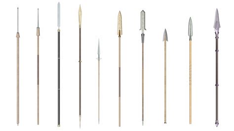 3D Collection of 10 spears - TurboSquid 2090344