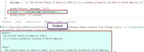 Image result for Python How to Remove New Line From String