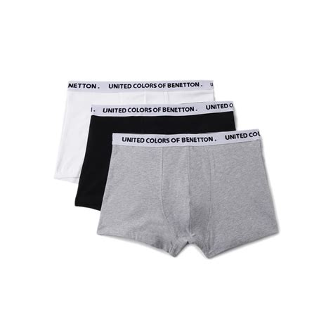 Buy UNITED COLORS OF BENETTON Pack of 3 Solid Colour Low Rise Boxer ...