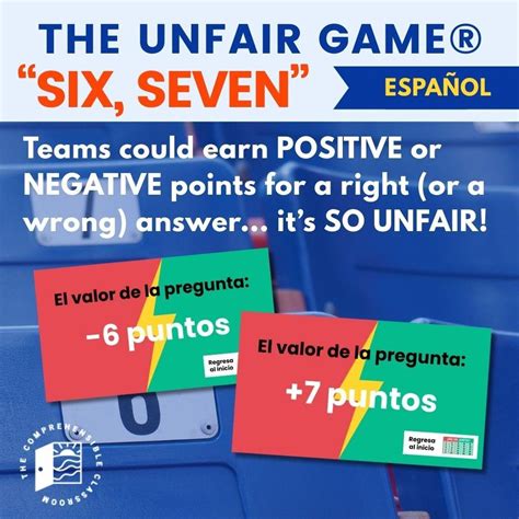 The Comprehensible Classroom | 6, 7 - The Unfair Game® in Spanish
