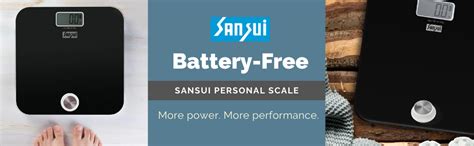 Sansui Battery-free Human Body Weighing Scale (Black, 180 kg) : Amazon ...
