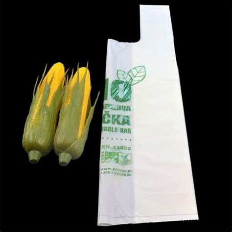 Compostable Carry Bag - Corn Starch Bags Manufacturer from Ahmedabad