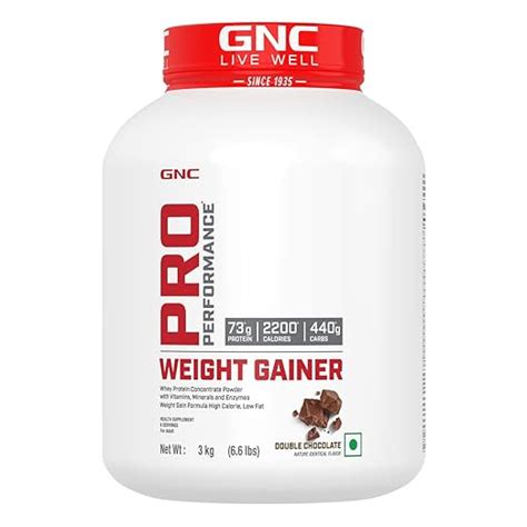 GNC Pro Performance Weight Gainer (Double Chocolate, 3 KG) | Healthy ...