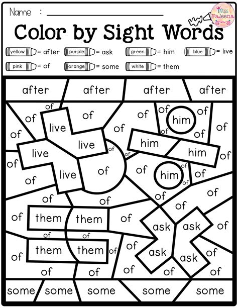 First Grade Sight Words Worksheets - Worksheet Activity Sheets