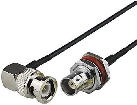 3AN Telecom 1ft 30cm 1ft Rf Electrical Wire Connector BNC Male Right ...