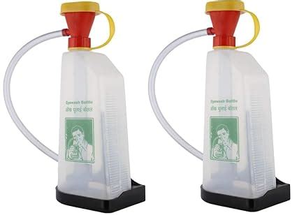 SAFETACT Safety Emergency Eyewash Bottle 500 ML (Pack of 2) Kit for ...