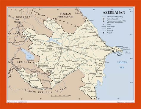 Political map of Azerbaijan | Maps of Azerbaijan | Maps of Asia | GIF ...