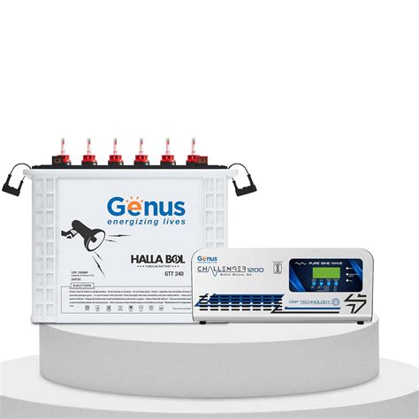 Genus Inverter with Battery Combo (Inverter: Challenger 1200 / Pure ...