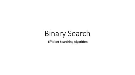 What Is a Binary Search Algorithm Used For 的图像结果