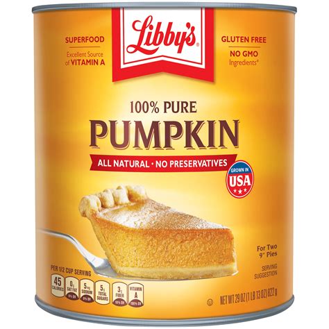 Libby's 100% Pure Canned Pumpkin 29 oz. - Walmart.com - Walmart.com