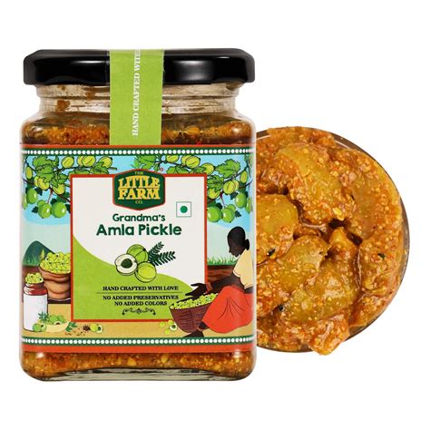THE LITTLE FARM CO Homestyle Amla Pickle - Awla ka Achar (250g)| Less ...