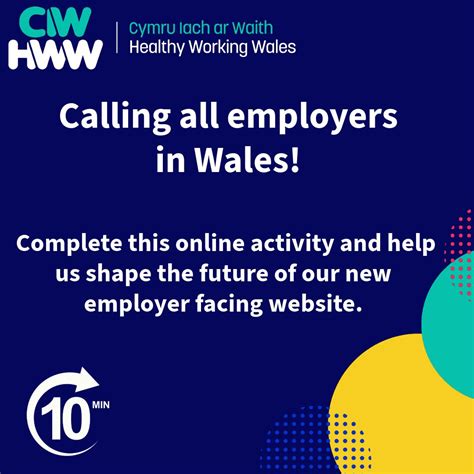 Healthy Working Wales / Cymru lach ar waith on LinkedIn: We are asking ...
