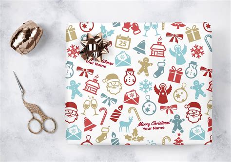 Personalised Christmas Wrapping Paper Printing