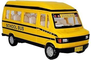 Toys for Kids & Boys (Pull Back Action TMP School Bus Openable Tailgate ...