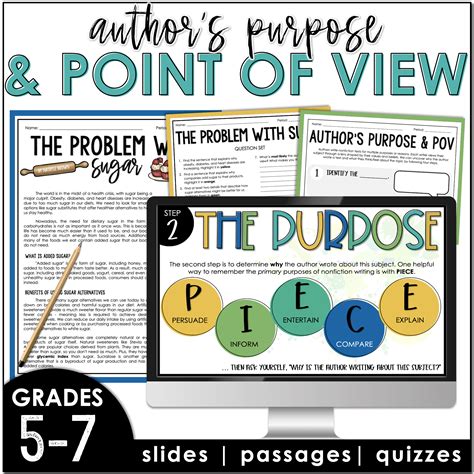 Determine Authors Purpose Worksheet Author's Purpose Examples And