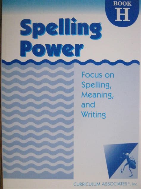 Amazon.com: Spelling Power (Focus on Spelling, Meaning, and Writing, Book H): 9780760909010 ...