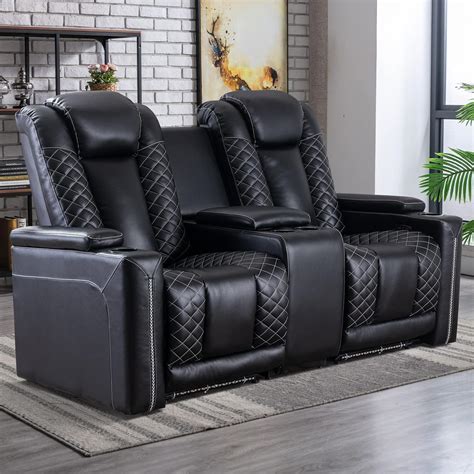 Amazon.com: CANMOV Home Theater Seating, Electric Power Loveseat ...
