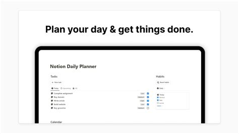 Image result for Notion Weekly Planner Template