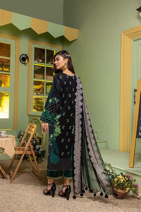 Charizma Combinations · Embroidered Lawn Suit With Embroidered Chiffon ...