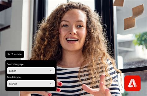 Traduce contenido de audio del inglés al español en línea - Adobe Firefly