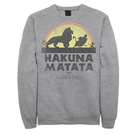 Disney's The Lion King Men's Classic Logo Silhouette Sweatshirt