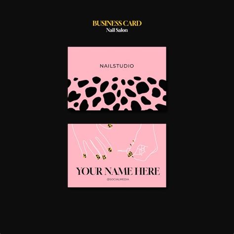 Nail Salon Business Cards 的图像结果