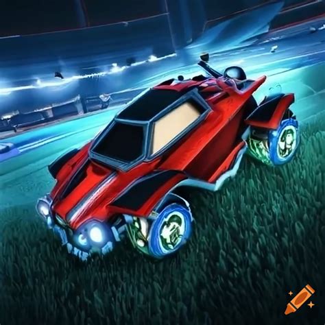 Rocket league insane goal soccer car on Craiyon