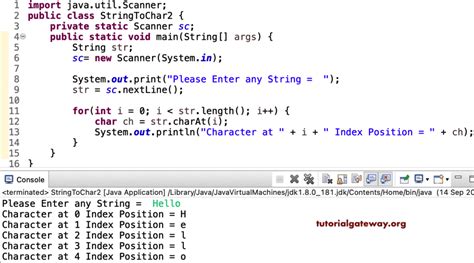 How to Convert String to Character in Java 的图像结果