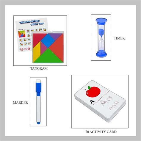 Wt Tangram Letters Writing Card In – Inkarto