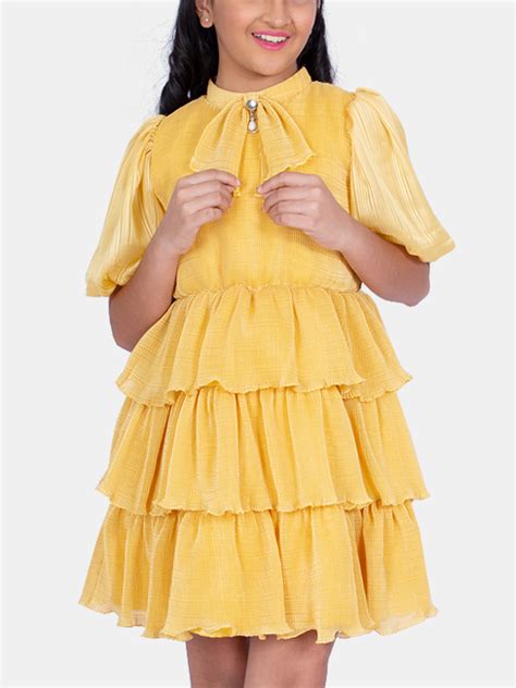 Girls Textured Dress 18515 | Peppermint